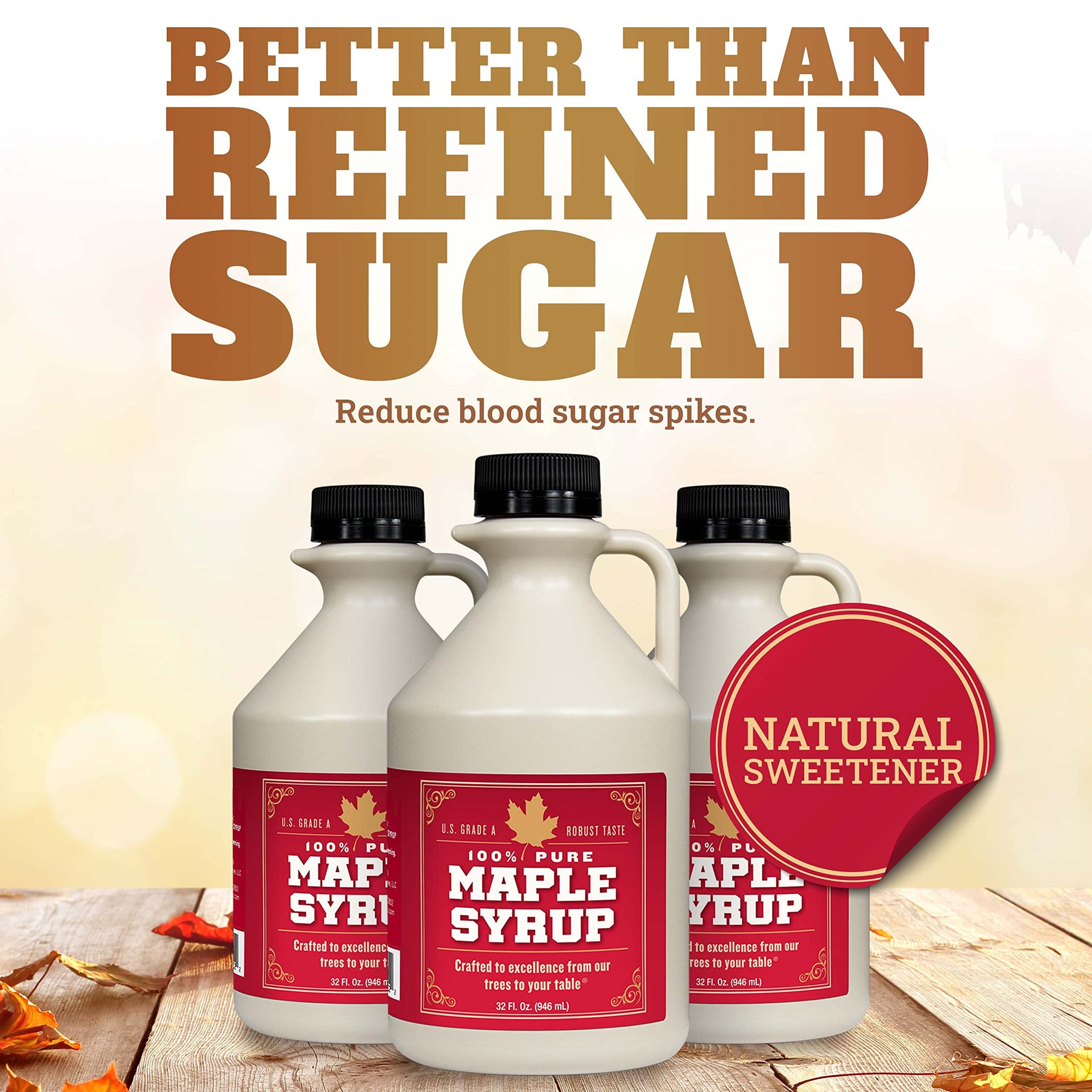 Grade B Maple Syrup 32 Oz Jug - 100% Pure Maple Syrup (Now Grade A Dark) Bold, Robust Flavor - Artisan Maple Syrup Gift - USA-Made Breakfast Syrups