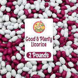 Good And Plenty Candy, 2 Pound Bulk Bag, Fat Free Treat, Pink & White Nostalgic Licorice Candy - Gumball Machine Refills, Licorice Flavored Candies