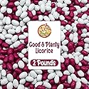 Good And Plenty Candy, 2 Pound Bulk Bag, Fat Free Treat, Pink & White Nostalgic Licorice Candy - Gumball Machine Refills, Licorice Flavored Candies