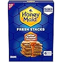 HONEY MAID Fresh Stacks Salted Caramel Graham Crackers, Limited Edition, Travel Snacks, 12.2 oz (6 Multi Snack Packs)