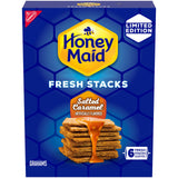 HONEY MAID Fresh Stacks Salted Caramel Graham Crackers, Limited Edition, Travel Snacks, 12.2 oz (6 Multi Snack Packs)