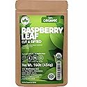 Raspberry Leaf Tea - 16Oz (REAL WILD HARVEST) | 100% USDA Certified ORGANIC | Loose Leaf (Rubus idaeus aka Wild Raspberry Leaves) Cut & Sifted