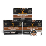 Yellowstone Caramel Oatmeal Light Roast Coffee, Single Serve Recyclable Pods/Cups, 100% Arabica Beans, 36 Count