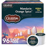 Celestial Seasonings Mandarin Orange Spice Herbal Tea, Single-Serve Keurig K-Cup Pods, 96 Count