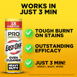 Easy-Off Professional Oven & Grill Cleaner, Removes Tough Burnt on Food and Grease, Lemon Scent, 24 Oz Can