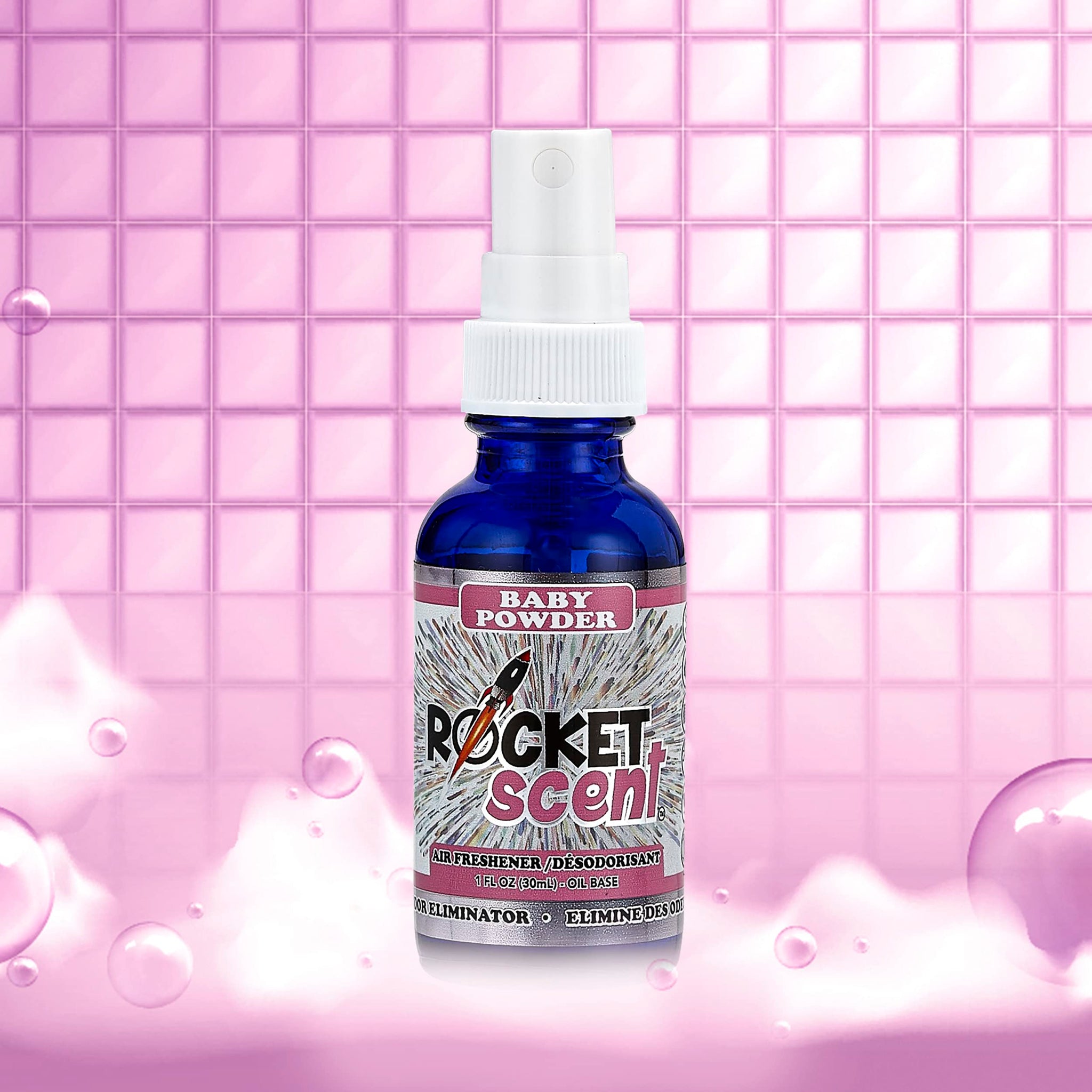 ROCKET SCENT 100% CONCENTRATED OIL BASE AIR FRESHENER 1oz. (Baby Powder)