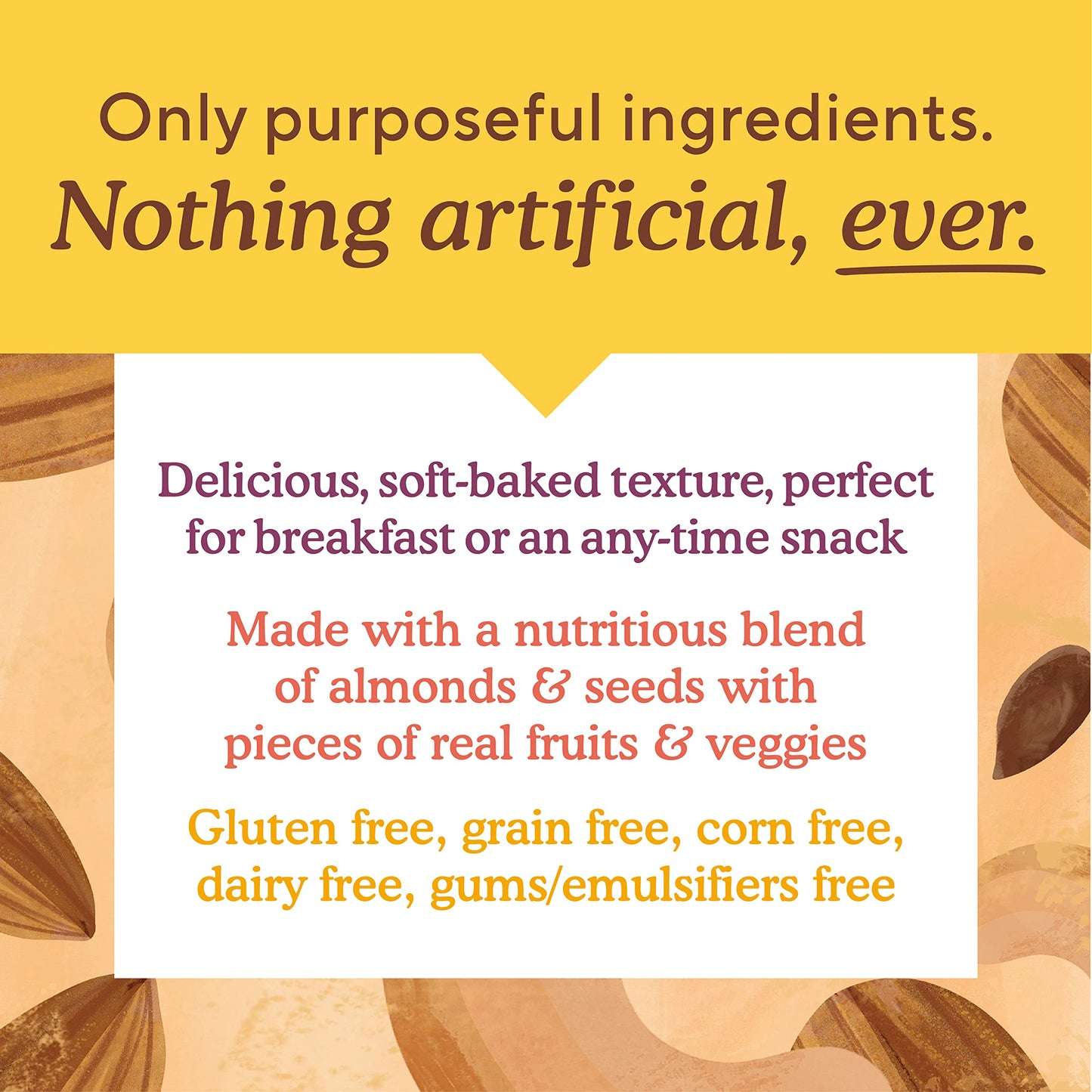 Snacks Variety Pack, Nutty Banana Bread, Spiced Carrot Cake Variety Pack, Simple Mills Bars, Low-Calorie Snacks, 5 Count (Pack of 3)