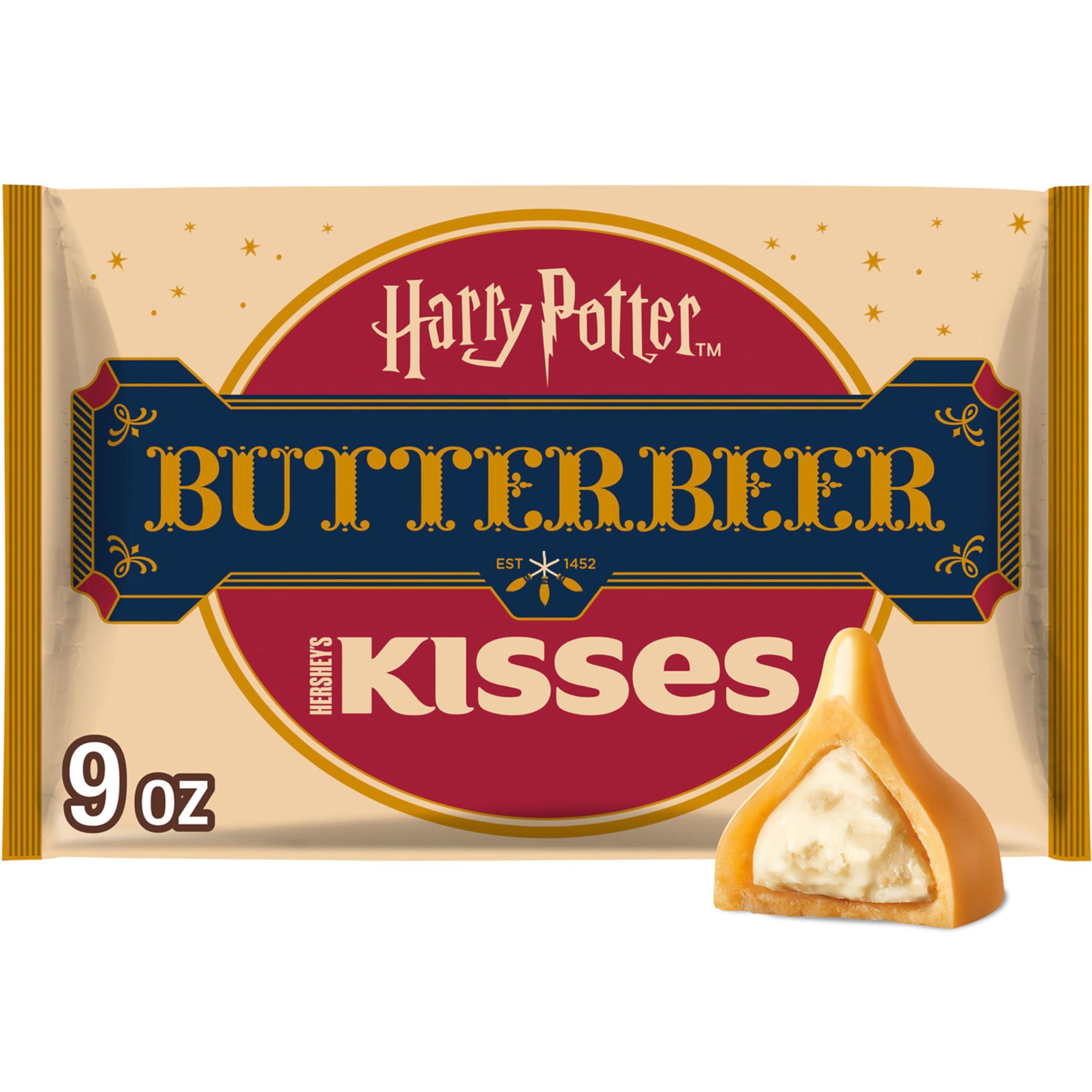 HERSHEY'S KISSES Butterbeer Flavored, Easter Candy Bag, 9 oz