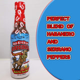 ASS KICKIN' Original Hot Sauce with Serrano and Habanero Peppers - 5 oz (12 Pack) - Perfect Gourmet Gift for the Hot Sauce Fan - Try if you dare!