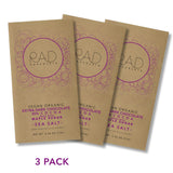 Rad Chocolate Vegan 85% Cacao Sea Salt Chocolate Maple Sugar | 3 pack | Certified Organic | Gluten & Soy Free Chocolate | Paleo Friendly