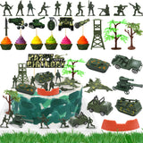 35pcs Camo Cake Cupcake Toppers Camouflage Cake Decorations Army Military Party Supplies with Camo Happy Birthday Cake Topper Army Men Tanks Vehicles