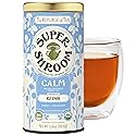 The Republic of Tea SuperShroom Calm Reishi Herbal Tea, Organic Rooibos, Cocoa and Dandelion Root Blend, Low Caffeine, Unbleached Tea Bags in Reusable