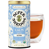 The Republic of Tea SuperShroom Calm Reishi Herbal Tea, Organic Rooibos, Cocoa and Dandelion Root Blend, Low Caffeine, Unbleached Tea Bags in Reusable
