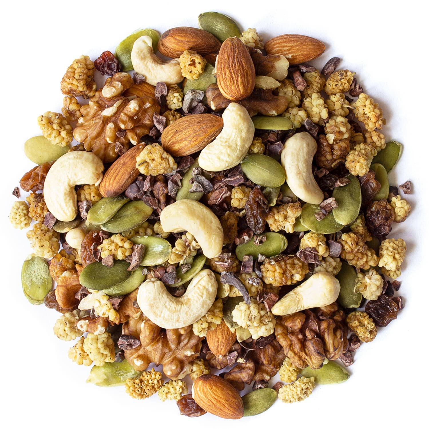 Food to Live - Organic Snack Wise Trail Mix, 4 Pounds - Raw, Non-GMO, Mix Contains Cacao Nibs, Raisins, Almonds, Cashews, Walnuts, Mulberries, Pumpkin
