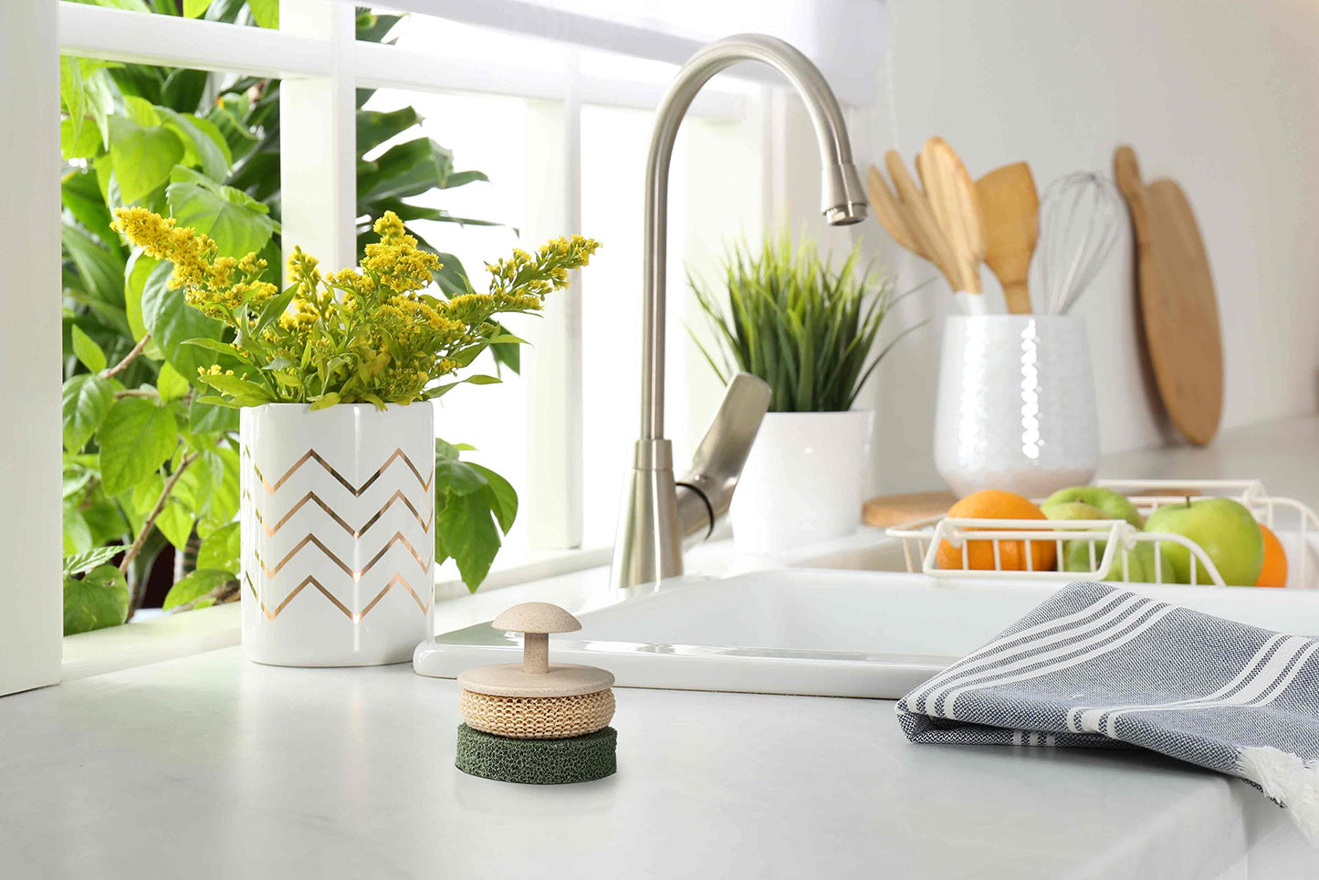 Handy Gourmet Sponge and Scrub Set-Interchangeable Cleaning Unit, Multi