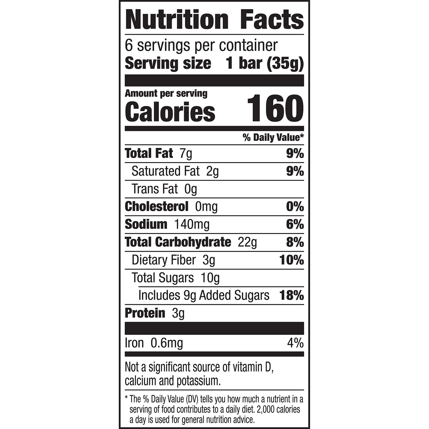 Nature Valley Soft-Baked Oatmeal Squares, Peanut Butter Breakfast Snacks, 6 ct, 7.44 OZ
