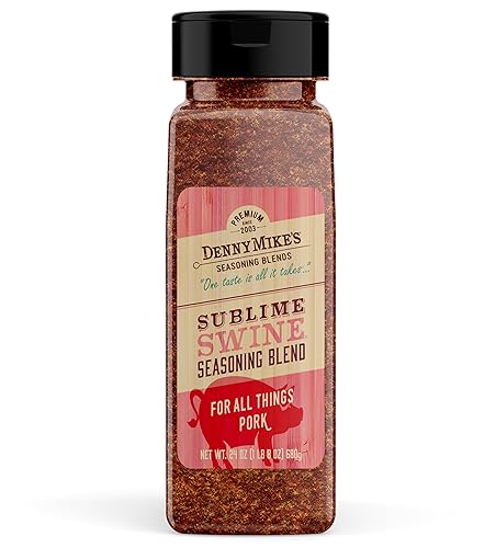 DennyMike’s Sublime Swine Seasoning Blend, All Natural Spices and Seasonings, Low Sodium and Keto-Friendly Chili Seasoning Mix, BBQ Rub for Cooking