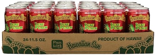 Hawaiian Sun Drink, Luau Punch, 11.5-Ounce (Pack of 24)