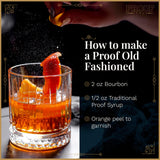Proof Syrup Old Fashioned Cocktail Mix - Made with Real Bitters & Cane Sugar - Traditional Old Fashion Flavor - Fast, Easy, Delicious, Handcrafted
