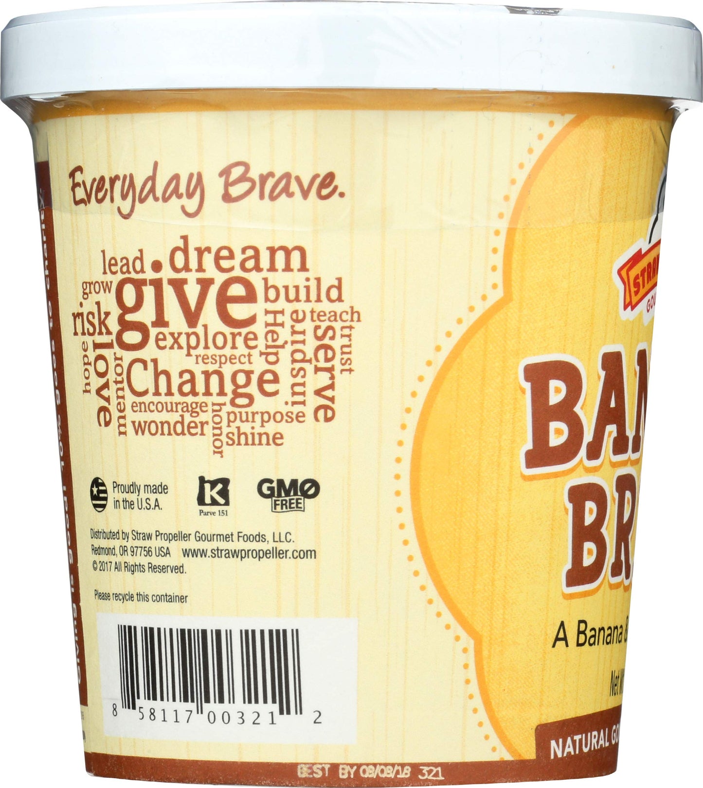 Straw Propeller Oatmeal Banana Bread, 2.5 OZ