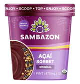 Sambazon Organic Original Açaí Berry Sorbet, 16 Oz