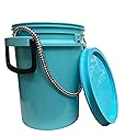 iSMART 5 Gallon Bucket with Rope Handle, Two Sides Handle, 2 Color to Choose (Blue, 1 Pack)