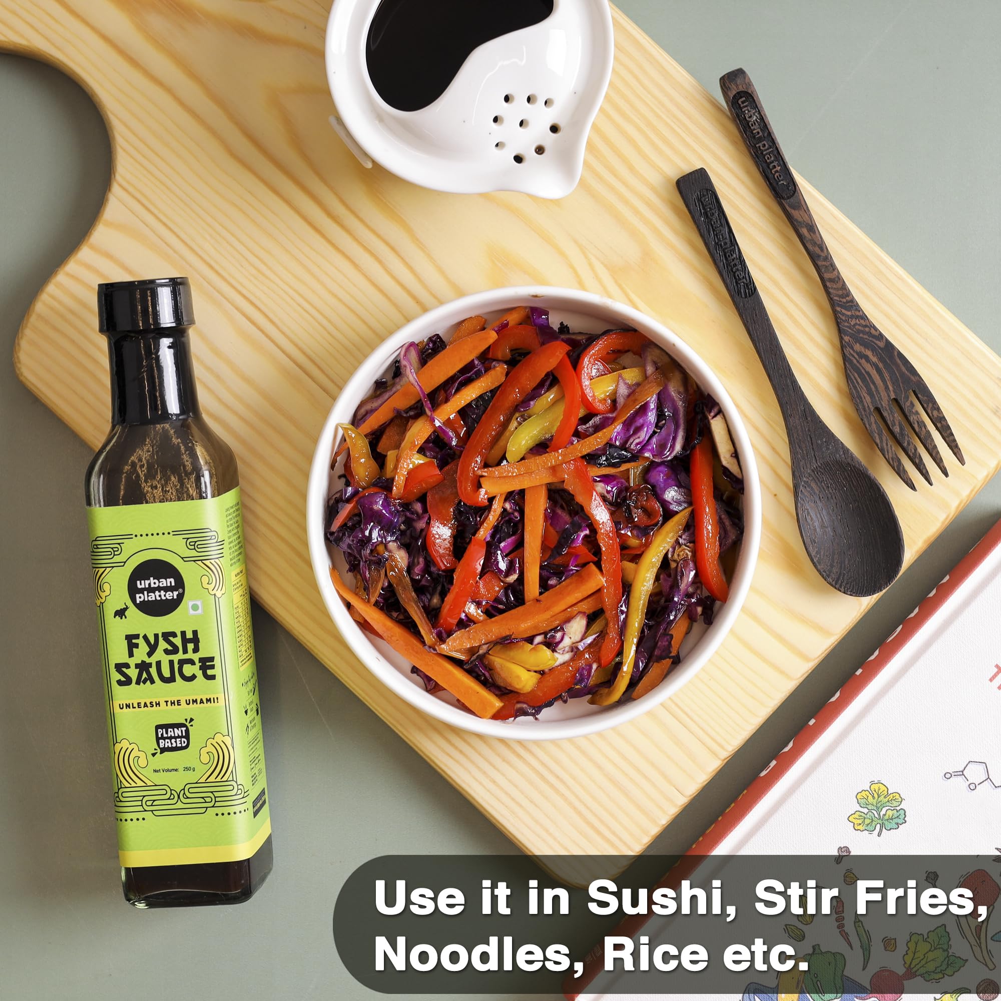 Urban Platter Vegan FYSH Sauce, 250g / 8.8oz [Savoury, Umami, Fish Sauce]