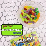Mike and Ike Mega Mix Sour, Assorted Chewy Candies, Movie Night Snacks, 10 Fruit Flavors, 4.25 Ounces (Pack of 3)