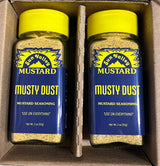 Musty Dust Seasoning - 2 Pack - Bold All-Purpose Dry Rub for Meats, Veggies & BBQ - Mustard Flavored Spice Blend - 2oz Shakers