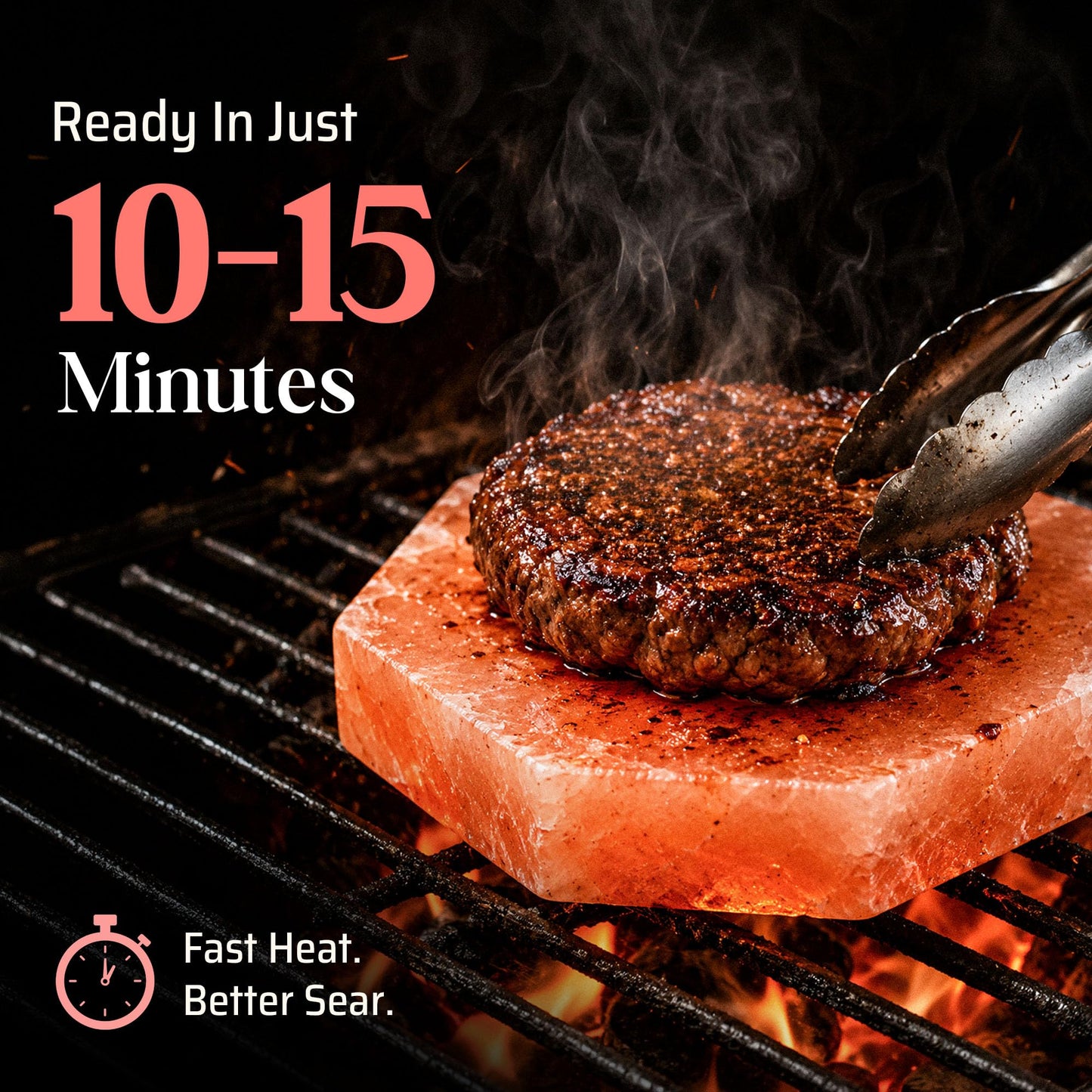 UMAID Himalayan Salt Block 4-Pack 6-in Hexagon for Grilling & Serving