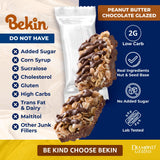 Bekin Protein Bars Keto Chocolate Peanut Dark (Pack of 4) 4.5oz