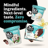 SO DELICIOUS Dessert Coconut Milk Bar Mini Chocolate Vanilla No Sugar Added, 2.3 Fl Oz, 4 Count