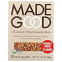 MadeGood Chocolate Chip Granola Bars, 12 Healthy Snack Bars, 0.85 oz Each