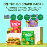 Freestyle Snacks Pickle Variety Snack Packs - 3 Flavors of All Natural, Fresh-Packed Deli-Style Pickles - Non-GMO, Kosher, Gluten-Free, Low Calorie