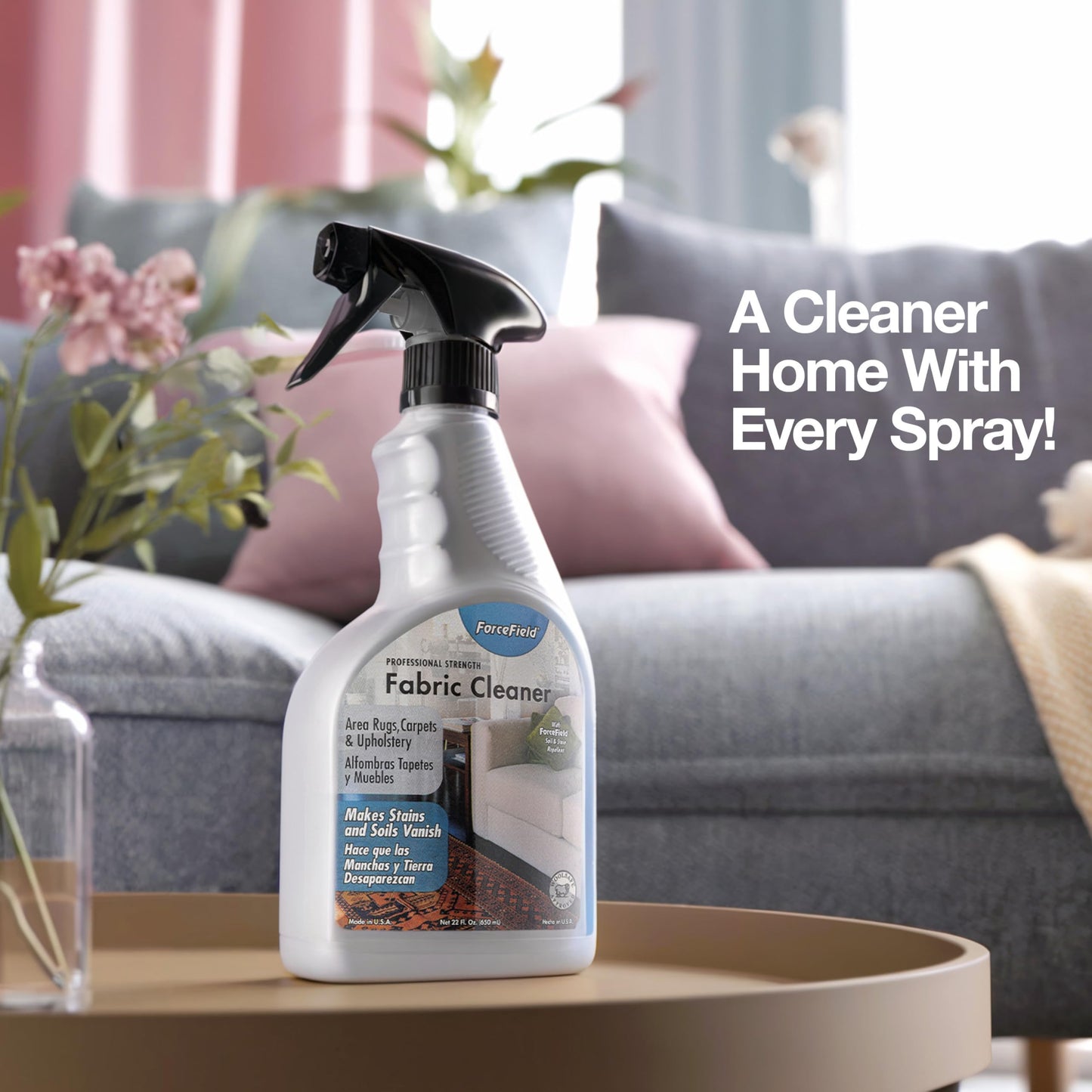 ForceField - Fabric Cleaner - Remove, Protect, and Deep Clean - 22oz (2 Pack (22oz))
