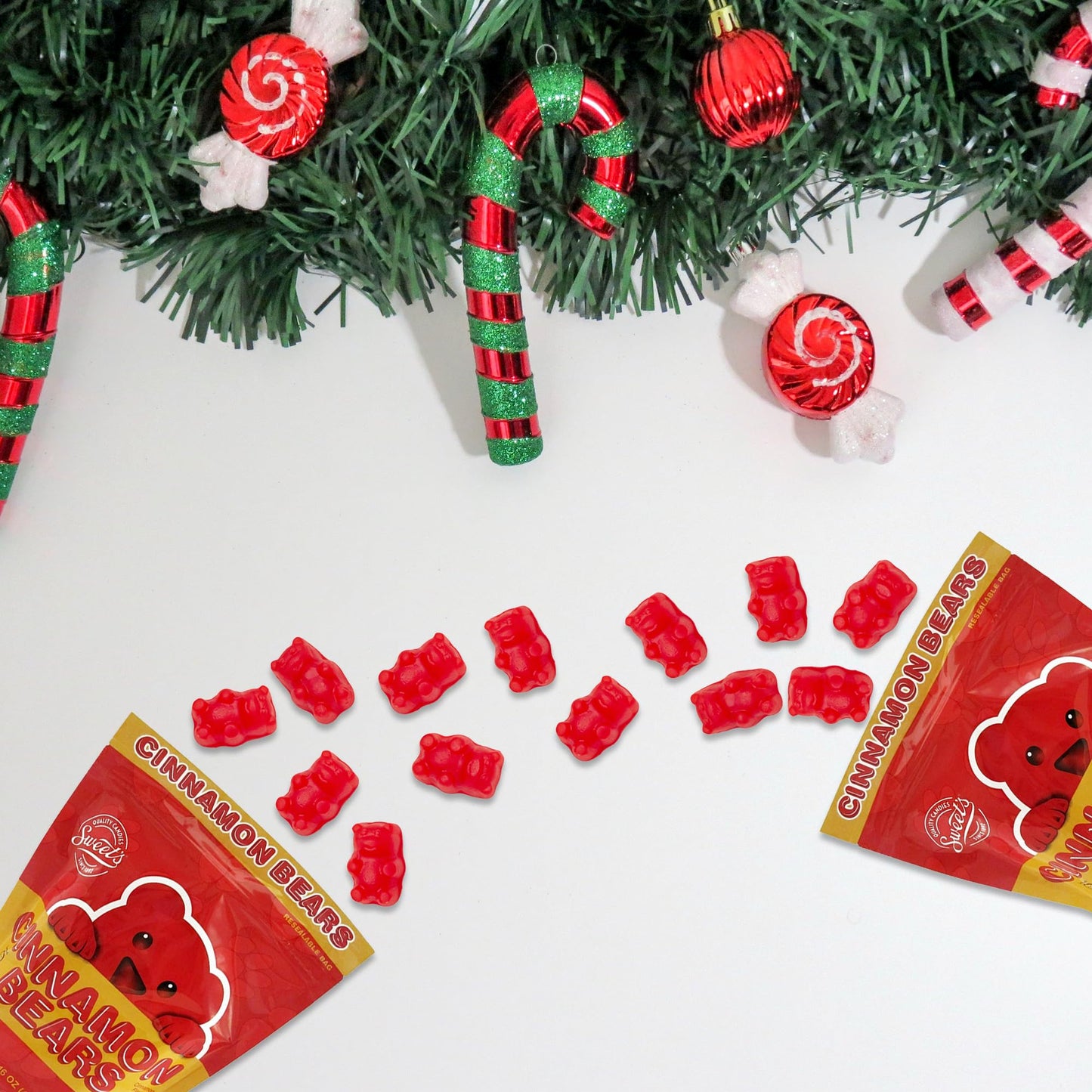 Snackivore Sweets Cinnamon Bears Candy 2 Pack of 16oz Bags of Cinnamon Bears Gummy, Cinnamon Gummy Bears Candy, Hot Gummy Bear, Cinnamon Candies