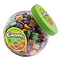 Canel’s Fruit Flavor Chewing Gum, 4 Piece Packs with Cherry, Banana, Grape, and Apple, for Parties and Sharing, 300 Count Jar (Pack of 1)