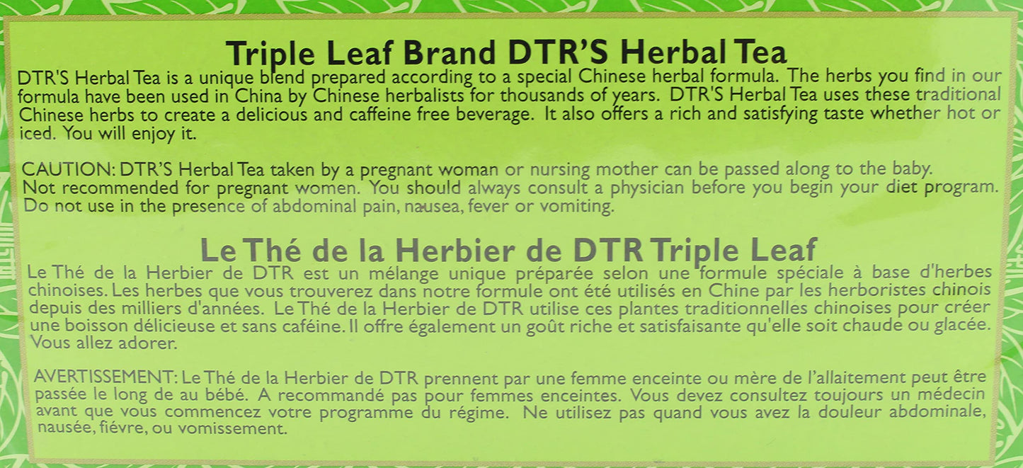 Triple Leaf Brand Dieters' Tea, Green, 20-Count