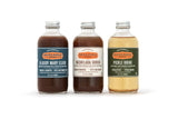 West Coast Cocktail Mixers Gift Box (8oz 3-pack) - Bloody Mary Elixir, Michelada Shrub and Pickle Brine