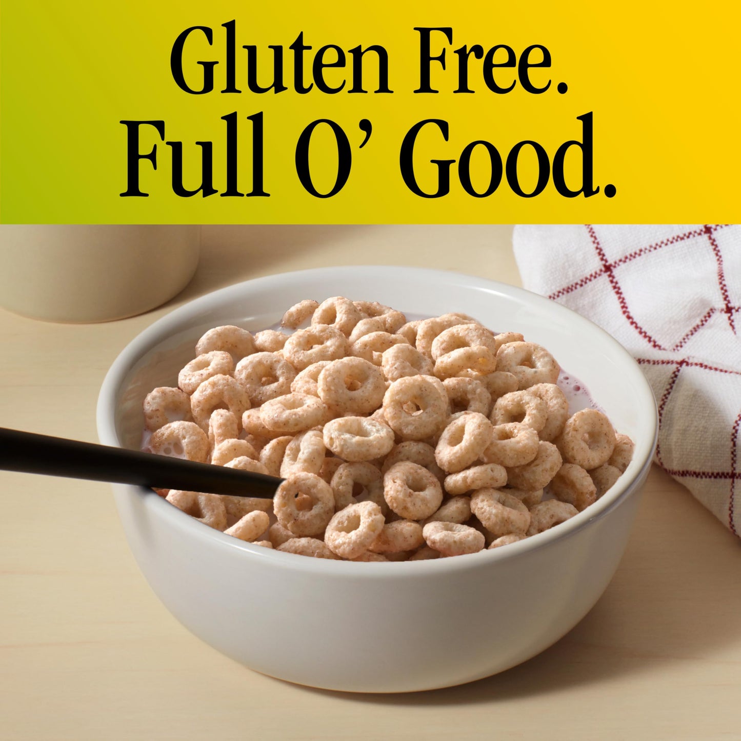 Apple Cinnamon Cheerios, Heart Healthy Gluten Free Cereal, Made with Whole Grain Oats, Family Size, 19 oz