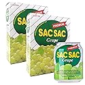 Korean Best Variety Energy Drink Box Deal - SACSAC, RICE PUNCH, PEAR JUICE - (SACSAC GRAPE, 24 CANS)