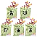 Sockerbit Swedish Candy Fruity Heart Candy, 5 Bags, Sweet & Sour Mix, Apple Cherry, Cassis Peach & Pineapple Strawberry, Sugar-Coated, Vegan, Gluten