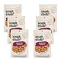 Snak Club Coconutty Cashews, Kettle Cooked Fancy Cashews with Toasted Coconut, Gluten-Free and Kosher Snack, 2.5 oz Snack Bags, 6 Pack
