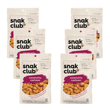 Snak Club Coconutty Cashews, Kettle Cooked Fancy Cashews with Toasted Coconut, Gluten-Free and Kosher Snack, 2.5 oz Snack Bags, 6 Pack