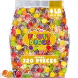 A Great Surprise Assorted Fruit Discs - 4 Pound Bag - Bulk Individually Wrapped Candy - Fruit Flavored Candies