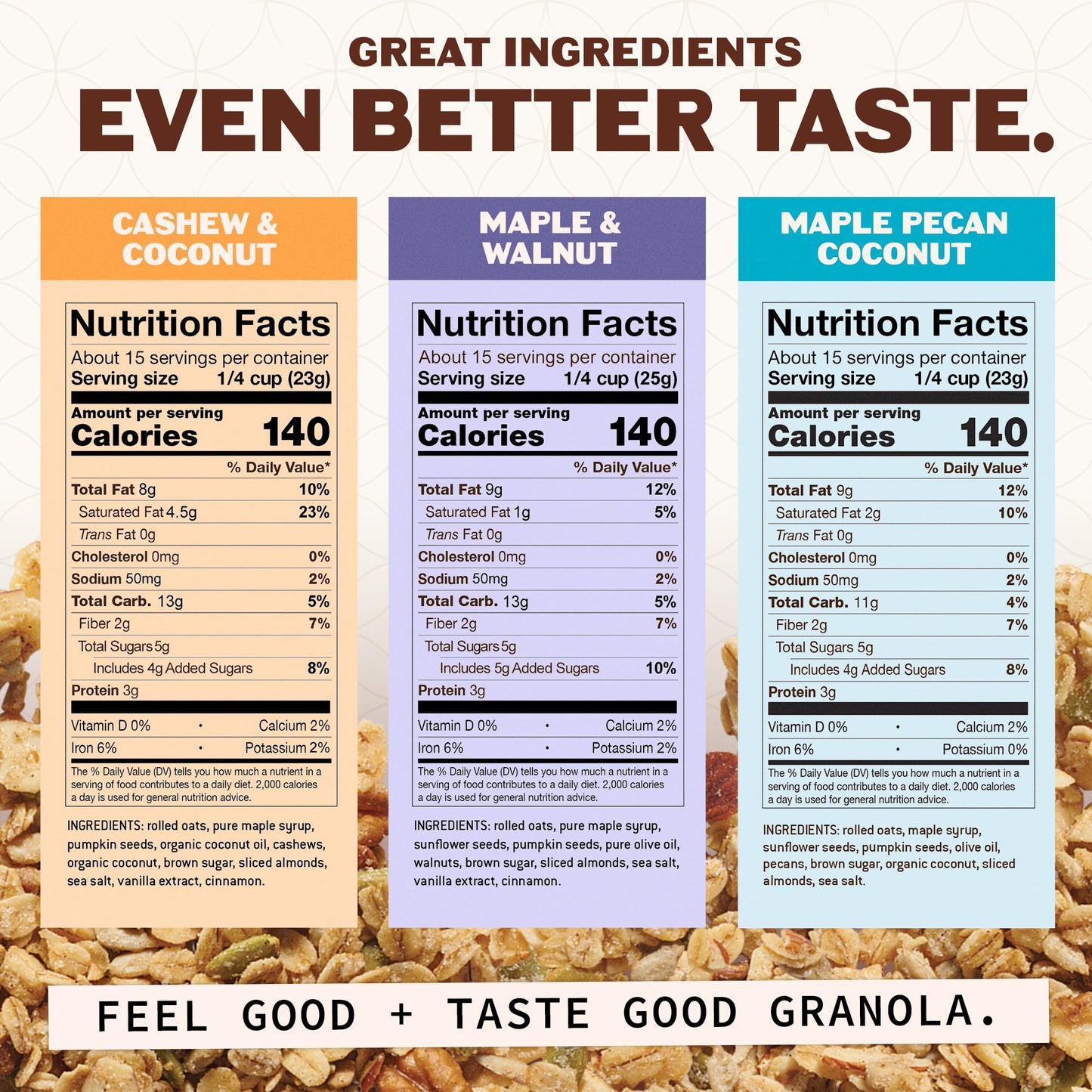 Hudson Henry Classics Granola Variety Pack | Small Batch Baked Gluten Free Granola with Pure Maple Syrup, Extra Virgin Olive Oil & Pumpkin Seeds | Soy