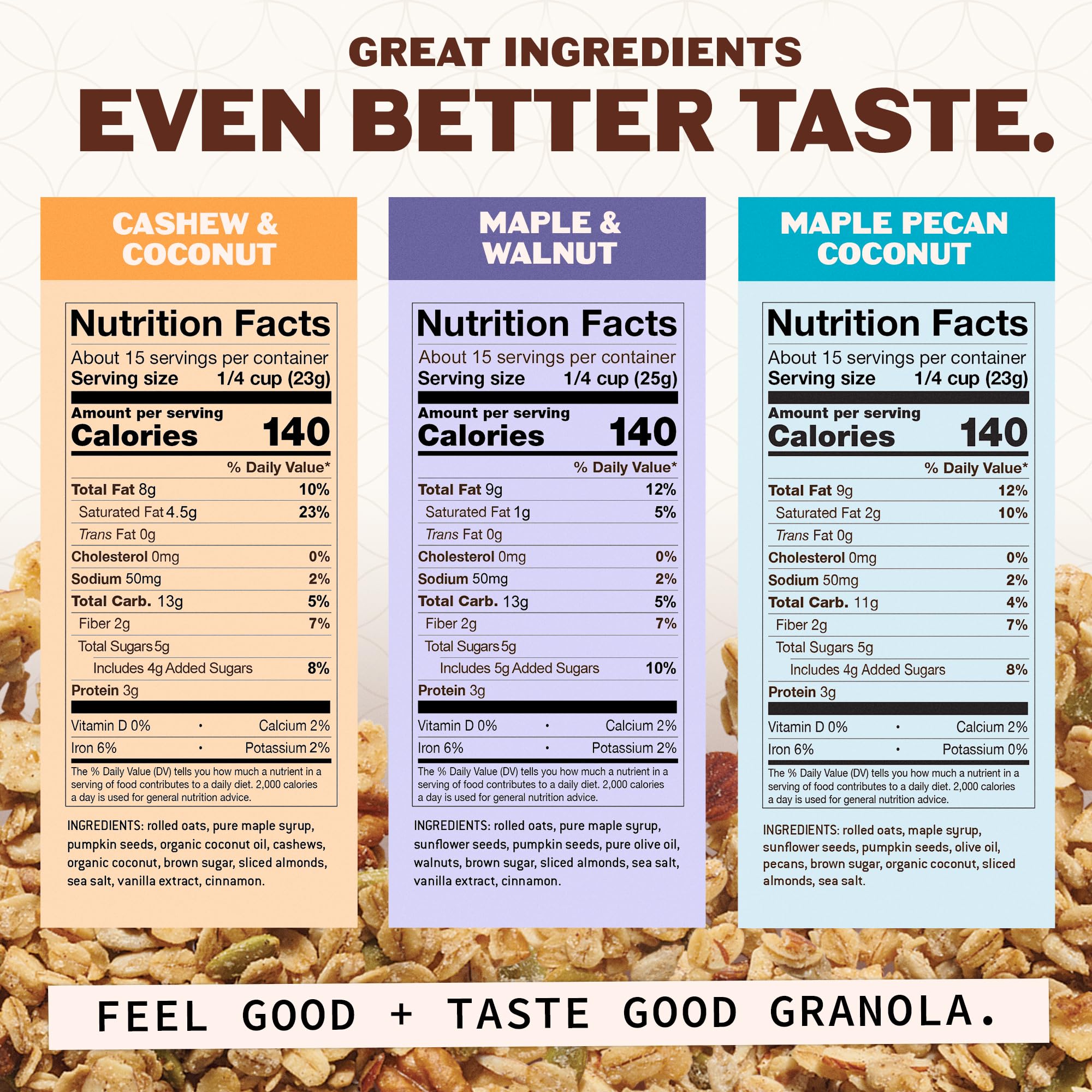 Hudson Henry Classics Granola Variety Pack | Small Batch Baked Gluten Free Granola with Pure Maple Syrup, Extra Virgin Olive Oil & Pumpkin Seeds | Soy