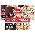 Streit's Whole Wheat Matzo - Thin & Crispy, Non-GMO, Sodium Free, Low Fat, Vegan, Family Owned, Kosher Certified (11oz, Pack of 3)