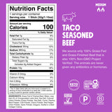 Chomps Grass-Fed and Finished Taco Beef Stick 8 Count, 1.15 OZ