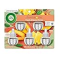Air Wick Plug in Scented Oil Refill, 5 Ct, Fresh Peach and Sweet Nectar, Air Freshener, Essential Oils, Spring Collection